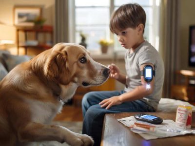 Assistance Dog Raises Alarm for Low Blood Sugar – and Touches the Internet to Tears