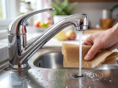 Brilliant Kitchen Hack: Keep Faucets Shining for a Week with Baking Paper