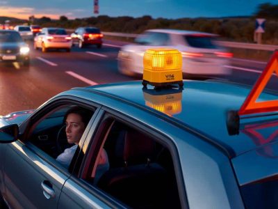 Das neue Pflichtlicht im Auto: Der V16-Notleuchter ersetzt das Warndreieck