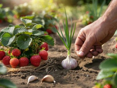 Der geniale Knoblauch-Trick, der Hobbygärtnern in Wochen hilft, ihre Erdbeeren zu retten