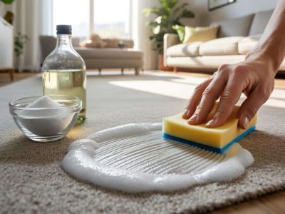 Der geniale Teppich-Trick: Flecken und Gerüche mit nur zwei Küchenzutaten loswerden