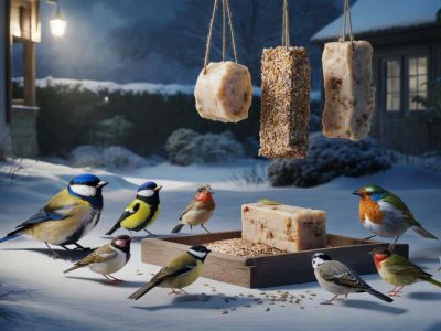 Eine fettreiche Fütterung rettet Vögel durch die kältesten Winternächte