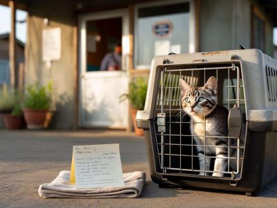 Eine rührende Geschichte: Eine Box vor dem Tierheim und ein Zettel, der alle zu Tränen rührt