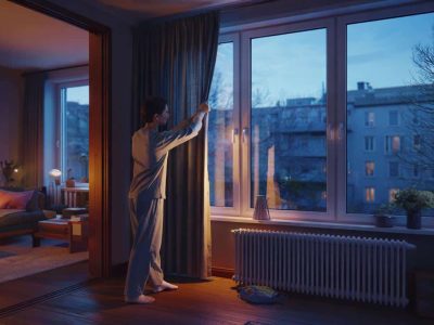 Energie-Experten raten: Ab 19.45 Uhr sollten die Vorhänge zu sein