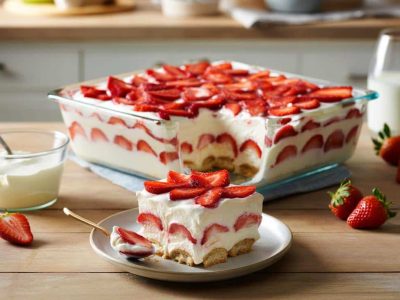 Erdbeer-Tiramisu ohne Mascarpone: Dieses kalorienarme Island-Dessert ist der neue Trend
