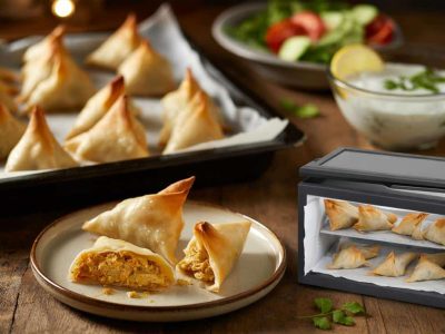 Geniale ofengebackene Hähnchen-Samosas: knusprig, leicht und perfekt zum Einfrieren