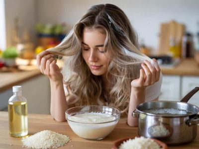 Glanz-Booster aus der Küche: Wie Reis deine müden Haare rettet