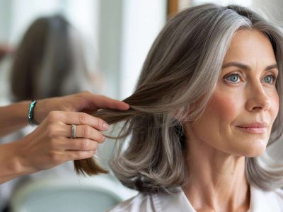Grau ohne Ansatz: Die Balayage-Technik, die dich sofort frischer aussehen lässt