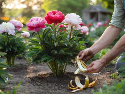 Omas Bananenschalen-Trick: So lassen sich riesige Pfingstrosen wachsen