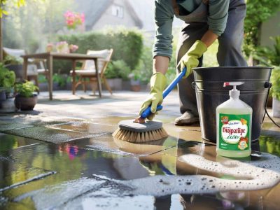Rutschige Terrasse? Mit diesem Küchen-Trick bleibt sie länger sauber