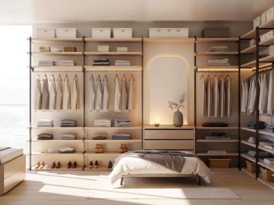 Schluss mit dem klobigen Kleiderschrank: Diese offene Lösung vergrößert dein Schlafzimmer