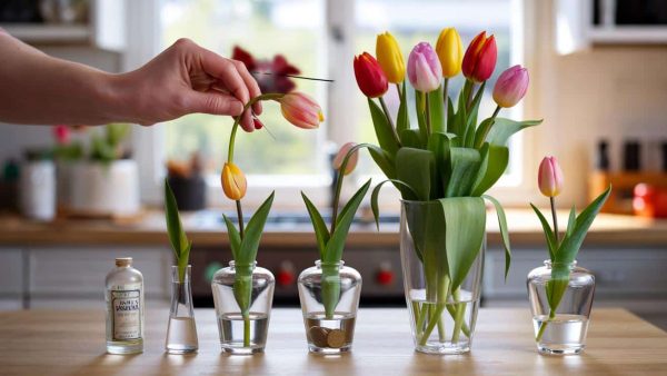 So können Sie schlaffe Tulpen wieder aufrechterhalten