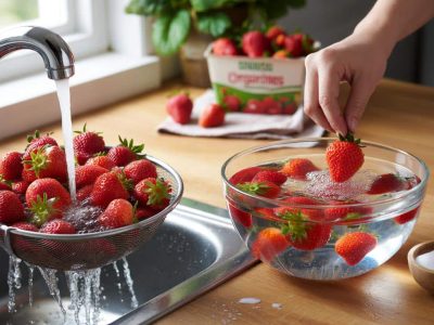 Warum kurzes Abspülen Erdbeeren fast ungeschützt lässt – und was wirklich hilft