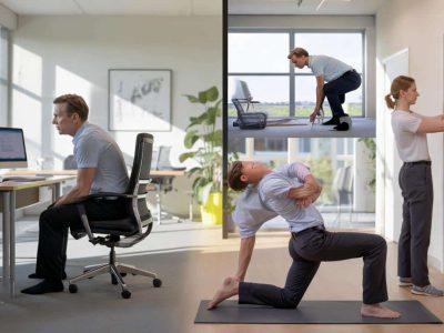 Wie langes Sitzen deinen Körper tatsächlich verändert und welche Ausgleichsübungen Physiotherapeuten empfehlen