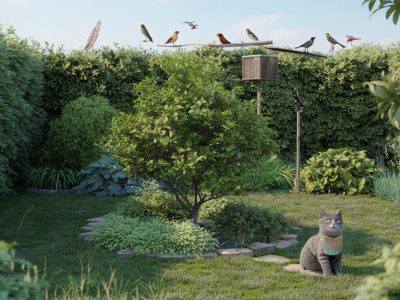 Wie man Katzen vom Jagen von Vögeln im Garten abhält: Ein genialer Trick, der wirklich funktioniert