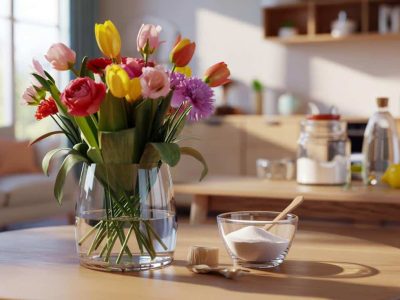 Wie Sie Schnittblumen im Wohnzimmer deutlich länger frisch halten können