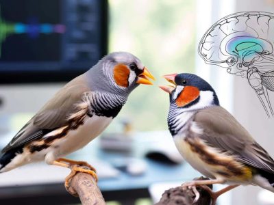 Zebrafinken respond lightning-fast when a familiar voice calls